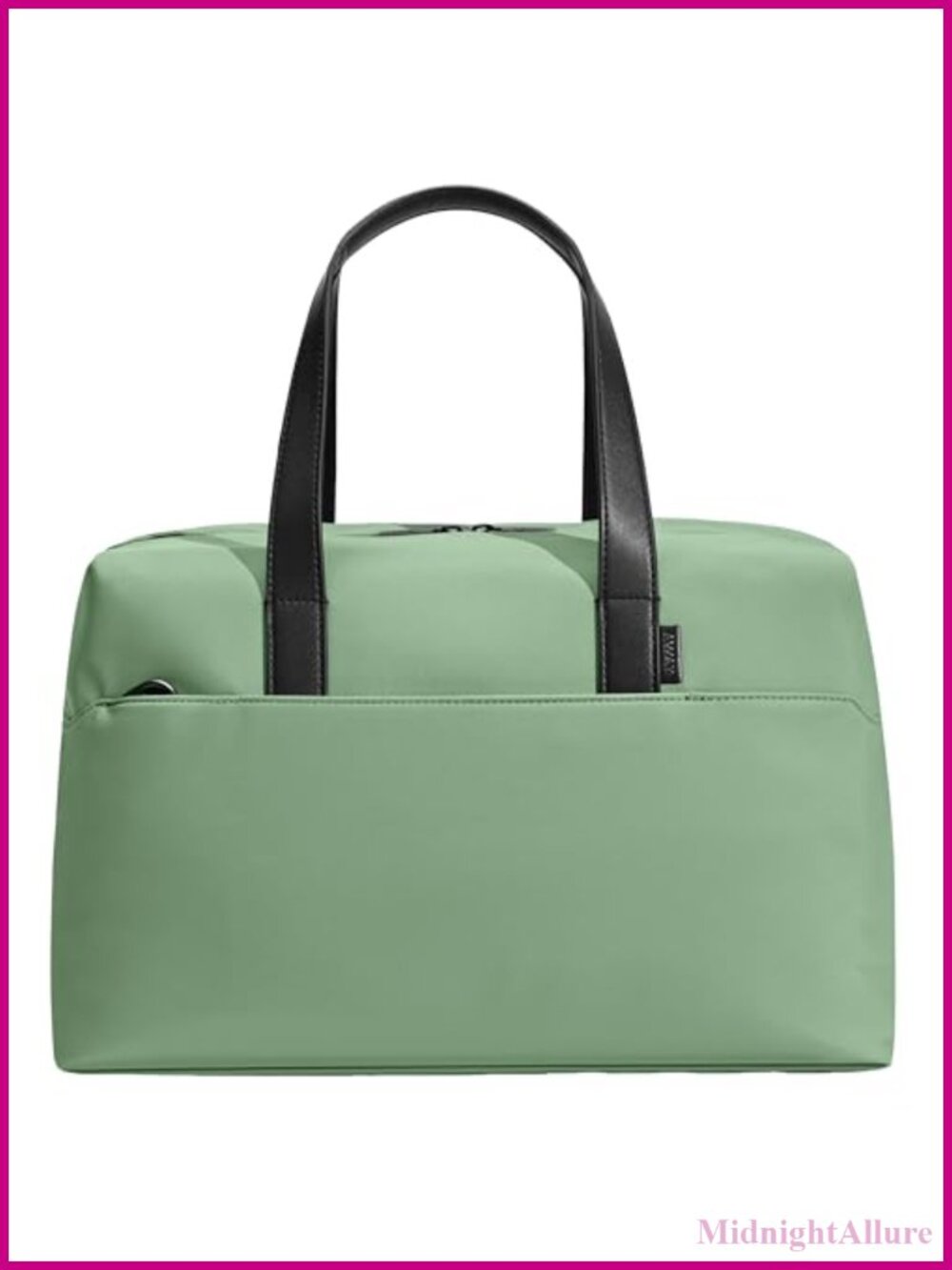 Water-Repellent Nylon Leather Trim Travel Duffel Satchel Carry-On